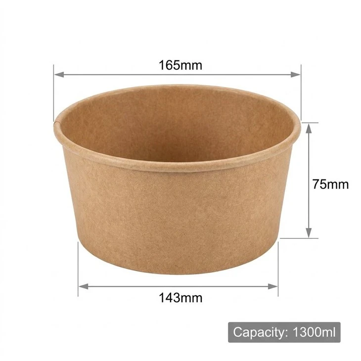 1300 ml Kraft-kulhot